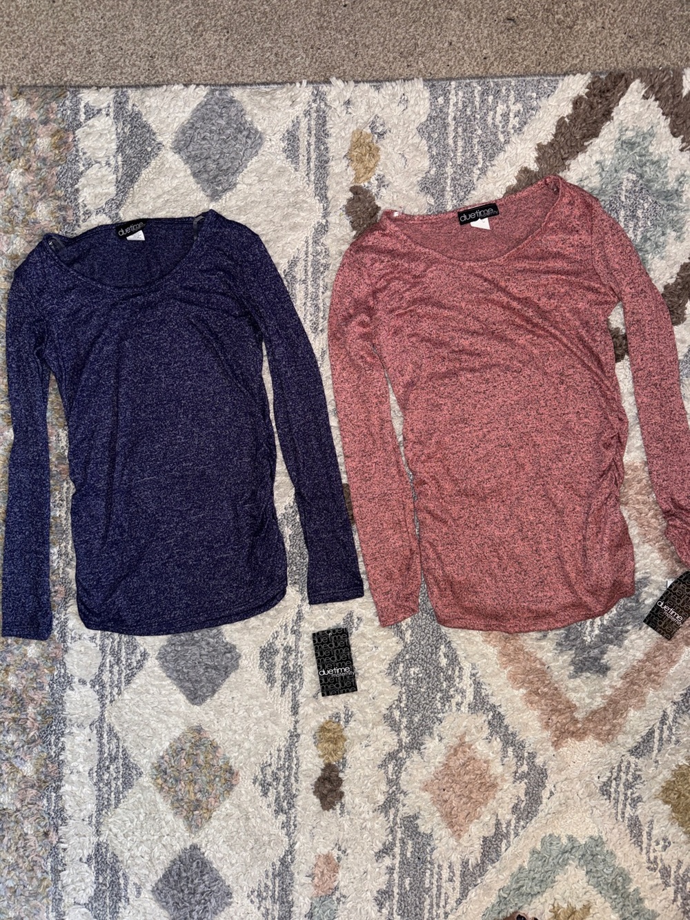 Due Time Maternity Long Sleeve Shirt Bundle